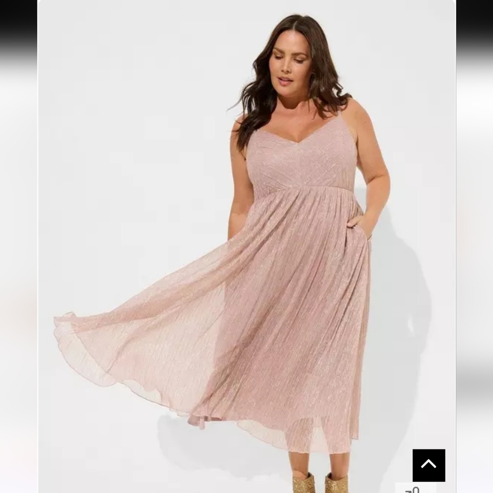 Torrid Pink Midi Dress